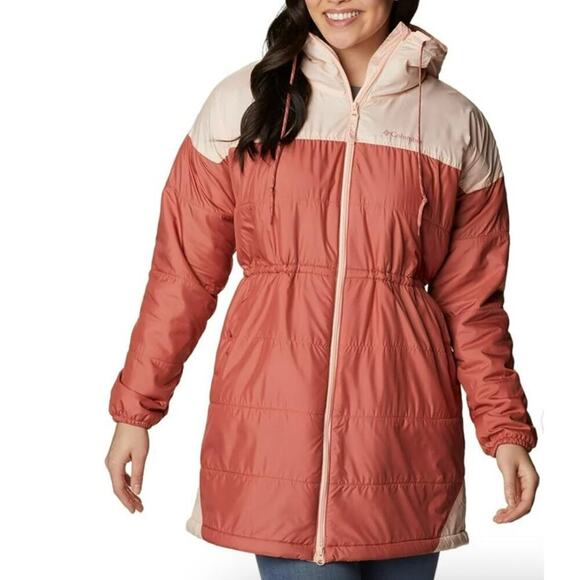 Columbia Women Pink Flash Challenger Size Medium Shearling Lined Winter Jacket - Picture 1 of 15
